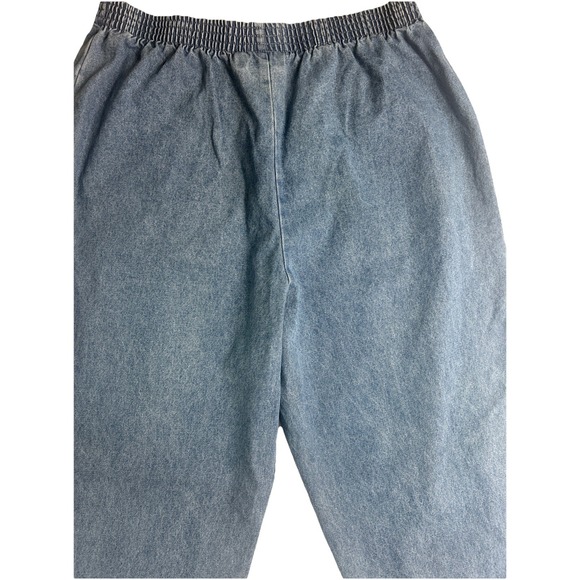 Briggs Women's Elastic Waist Jeans Size 18 Medium Blue 2-Pocket Classic Casual - Picture 6 of 9